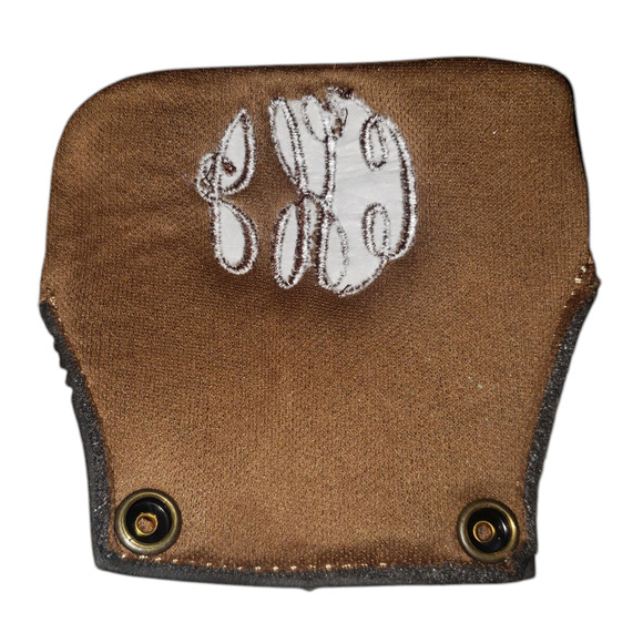 Marleylilly Women’s Duck Boots Sz 9 Tan Brown Waterproof Faux Leather Monogram - Picture 10 of 13